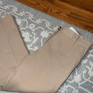Easy, slim crop pants in light camel